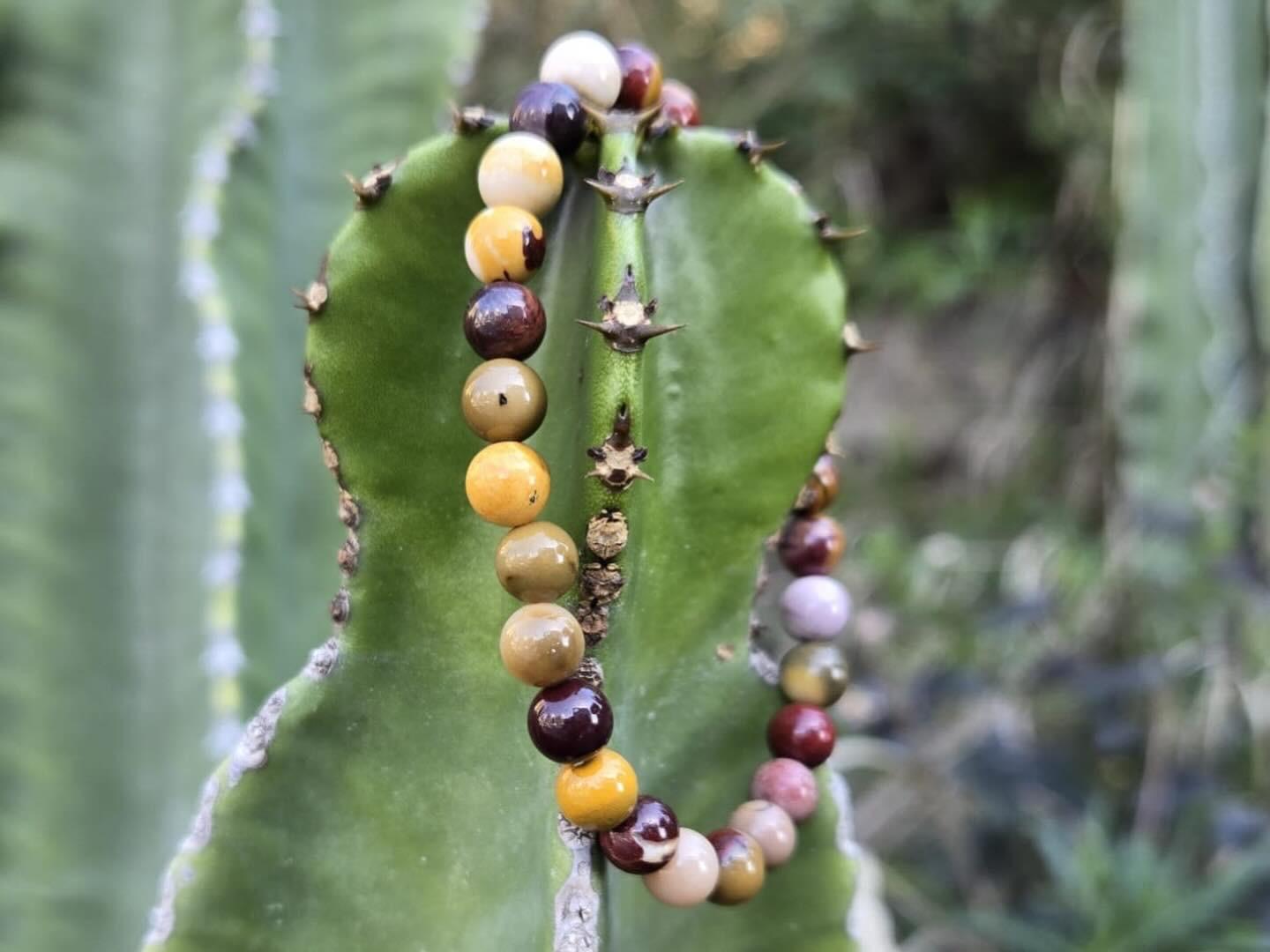 Bracelet pierre semi-précieuse Mookaite stone