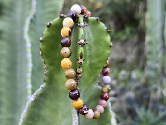 Bracelet pierre semi-précieuse Mookaite stone