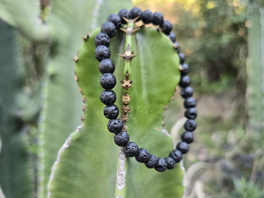 Bracelet Pierre lave semi-précieuse 100% naturel
